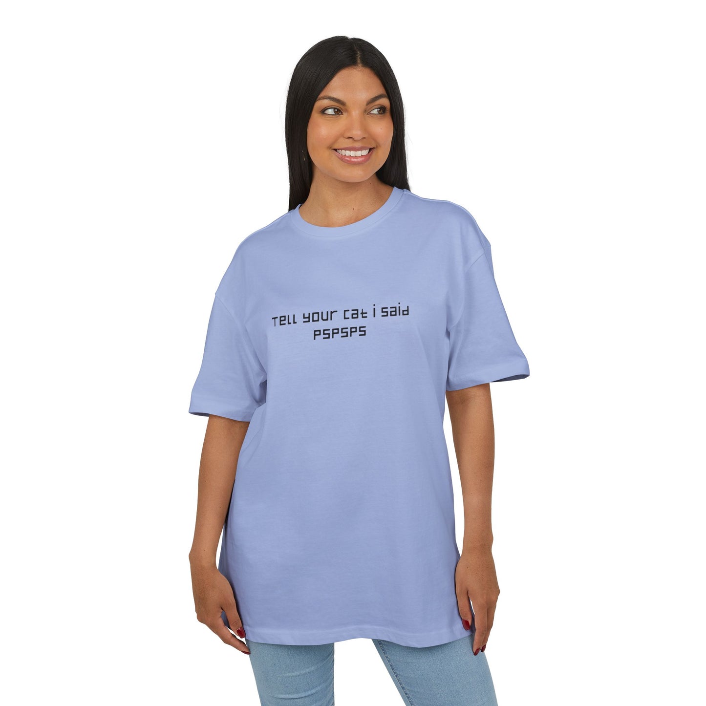 Cat nails in back unisex oversized tee