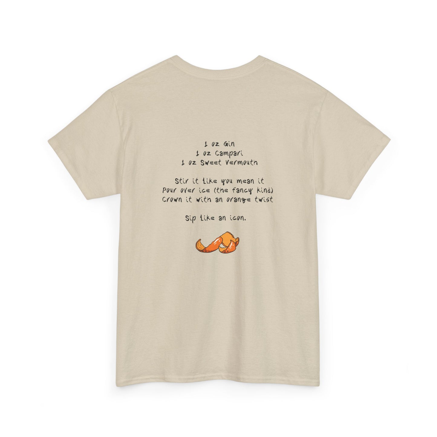 negroni recipe unisex tee
