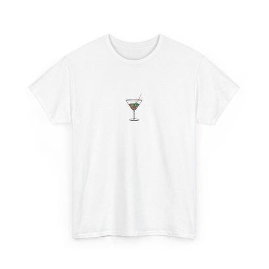 Leopard cocktail unisex tshirt back quote