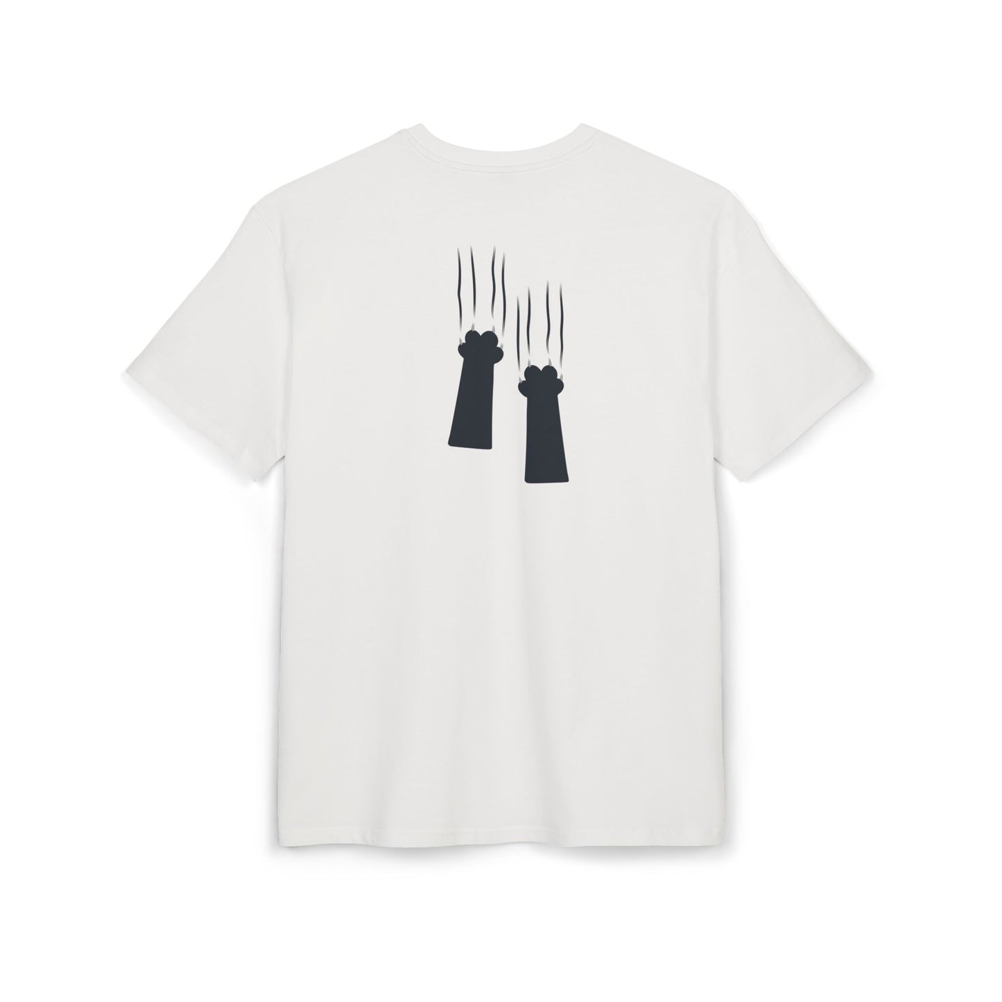 Cat nails in back unisex oversized tee