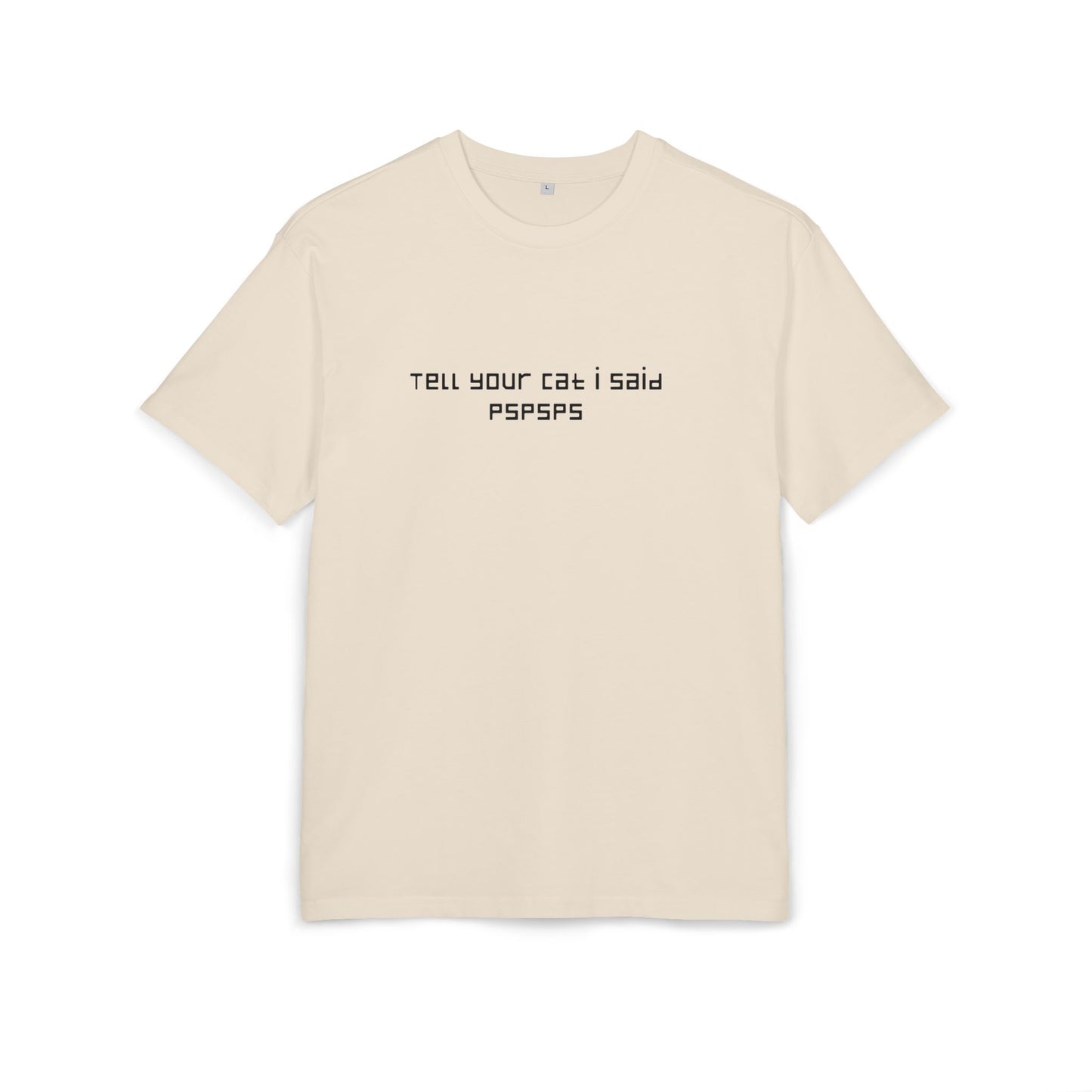 Cat nails in back unisex oversized tee