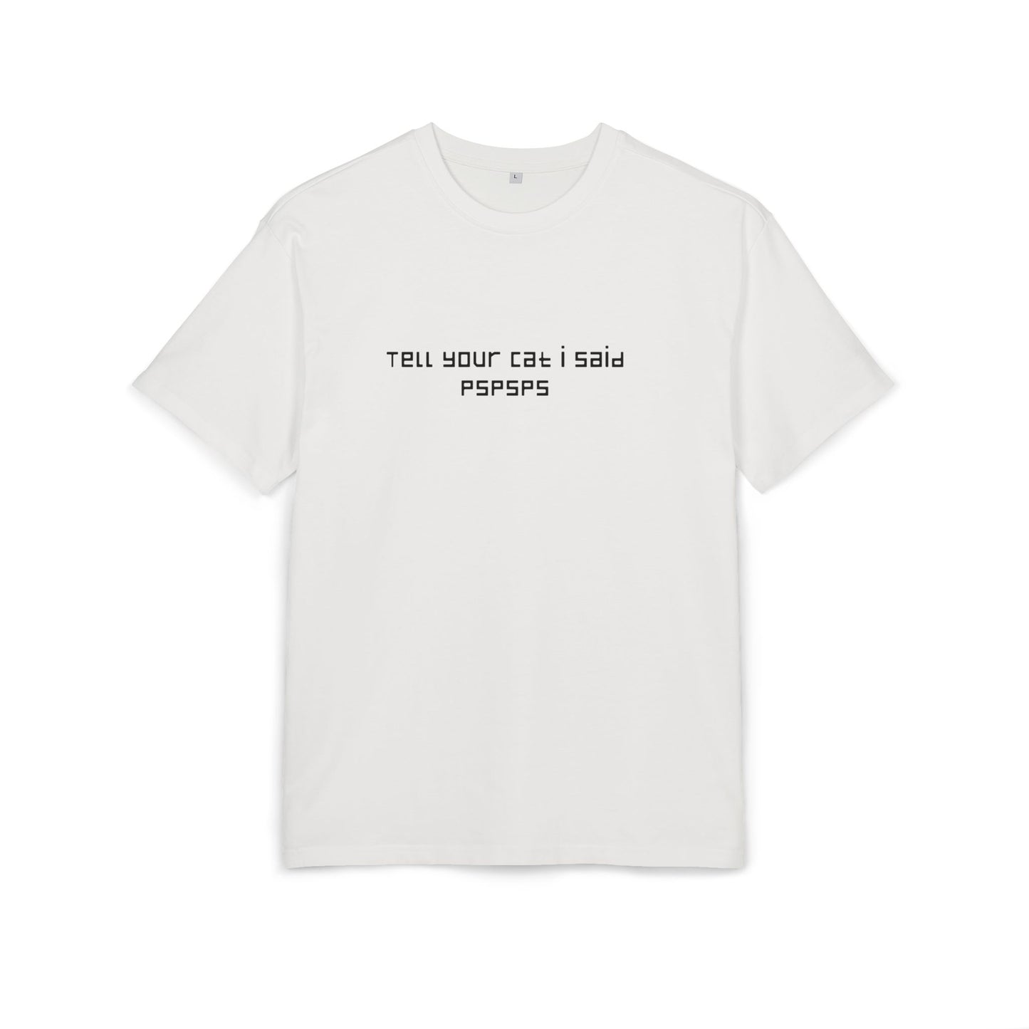 Cat nails in back unisex oversized tee
