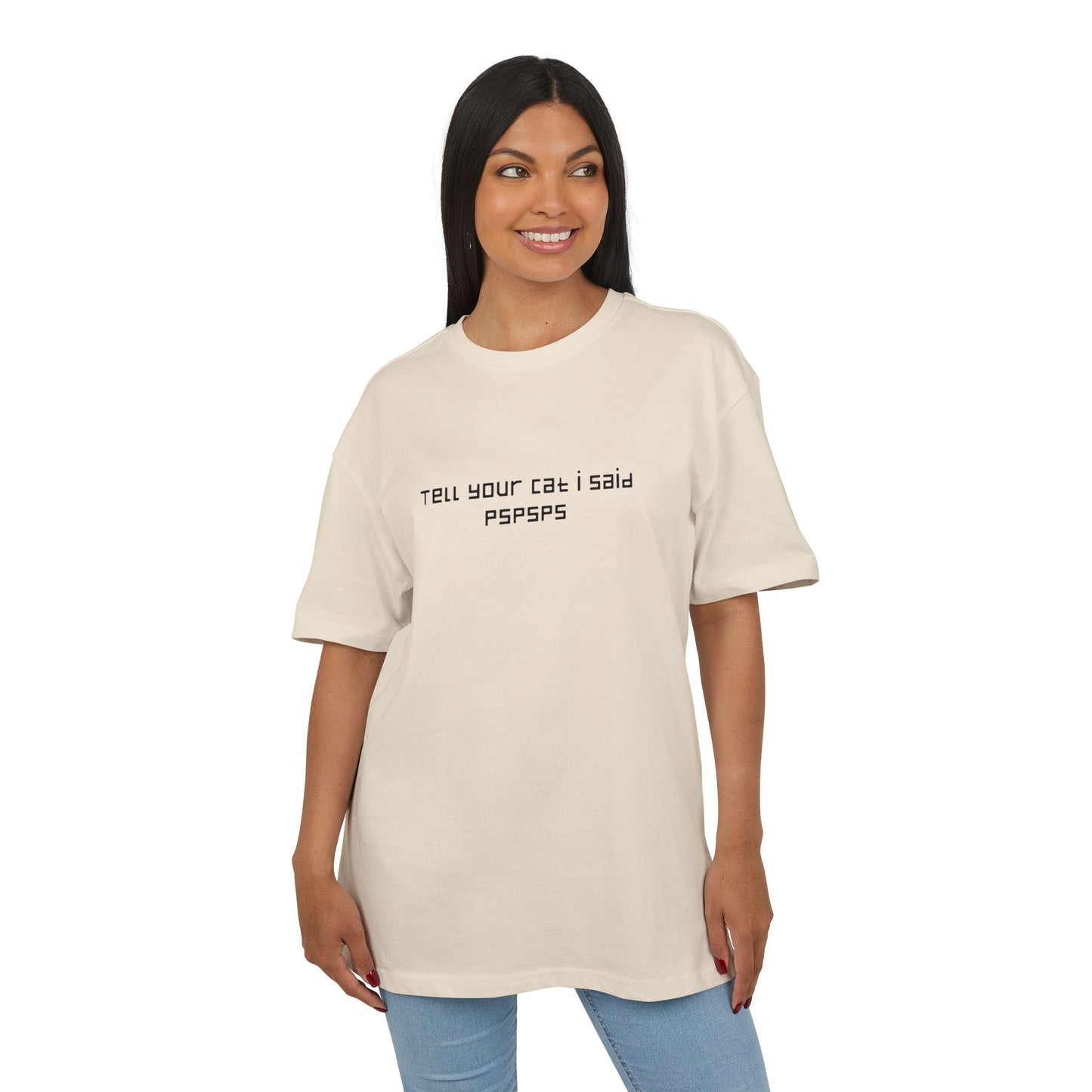 Cat nails in back unisex oversized tee