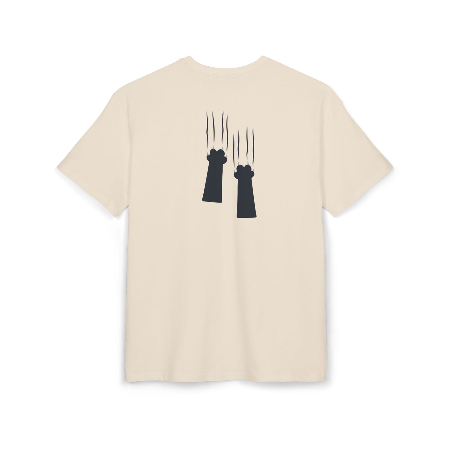 Cat nails in back unisex oversized tee