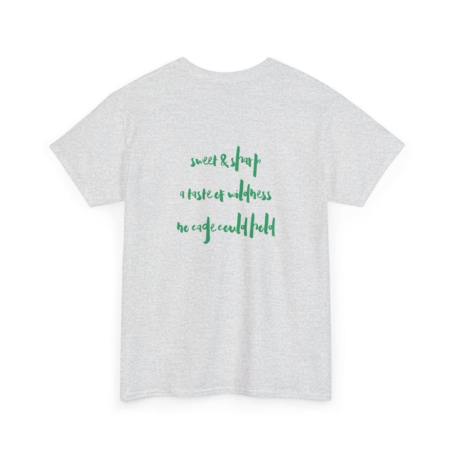 Leopard cocktail unisex tshirt back quote