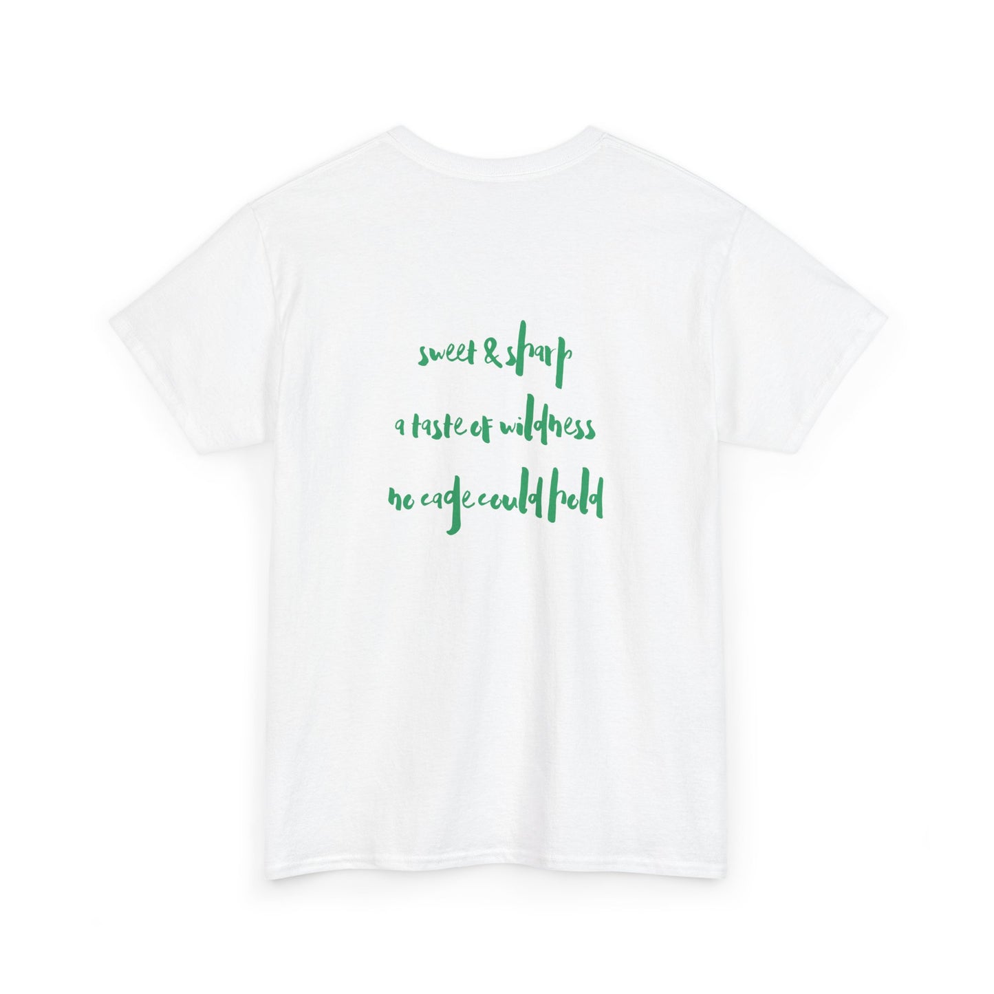 Leopard cocktail unisex tshirt back quote